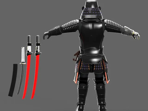 Darth Vader Samurai Cosplay Full Armor Ready to Print 3D Принт Модель