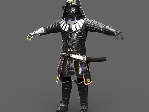 Darth Vader Samurai Cosplay Full Armor Ready to Print 3D Принт Модель