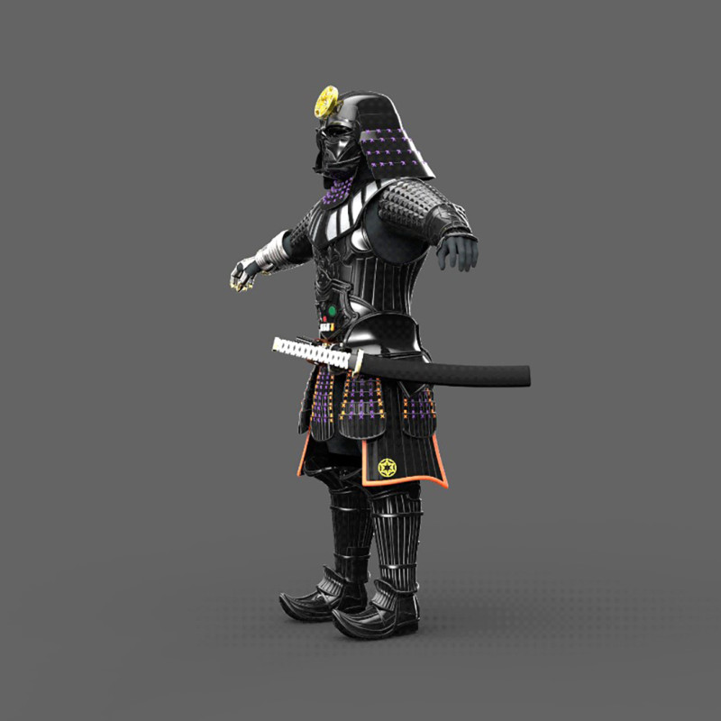 Darth Vader Samurai Cosplay Full Armor Ready to Print 3D Print Model in ...