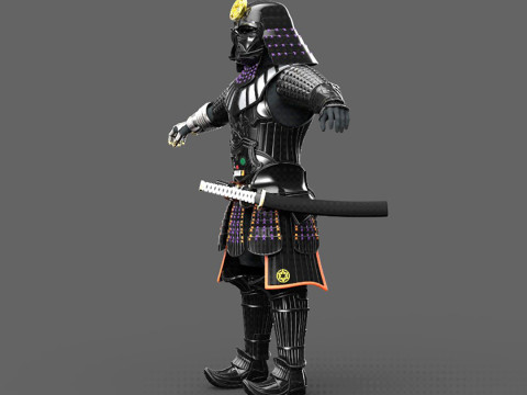 Darth Vader Samurai Cosplay Full Armor Ready to Print 3D Принт Модель