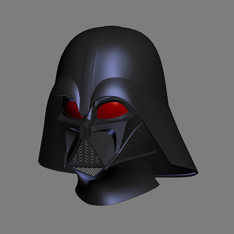 Darth Vader Rebels Helmet from Star Wars Ready to Print 3D 프린트 모델 .c4d .max .obj .3ds .fbx .stl .blend 