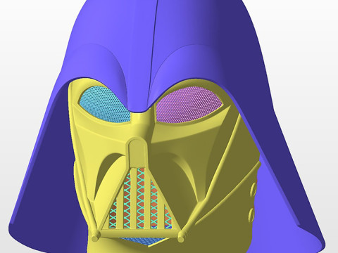 Darth Vader Rebels Helmet from Star Wars Ready to Print 3D 프린트 모델