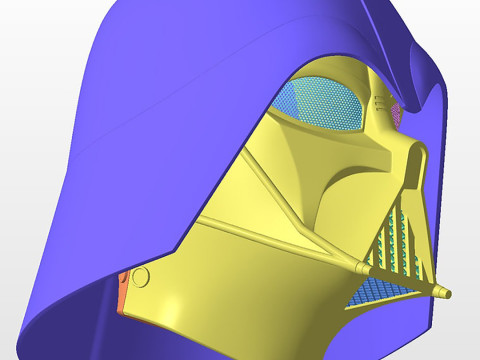 Darth Vader Rebels Helmet from Star Wars Ready to Print 3D 프린트 모델