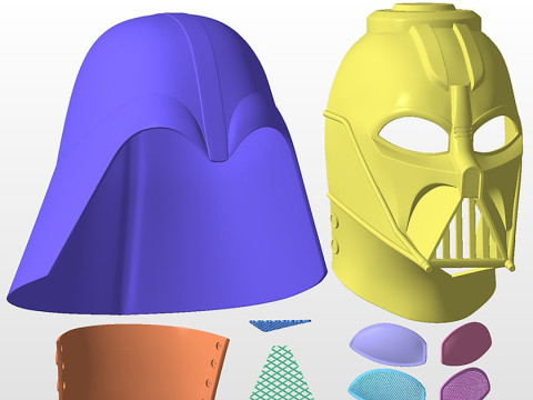 Darth Vader Rebels Helmet from Star Wars Ready to Print 3D 프린트 모델