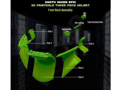 Darth Vader Reveal Helmet from Star Wars Ready to Print 3D 打印模型