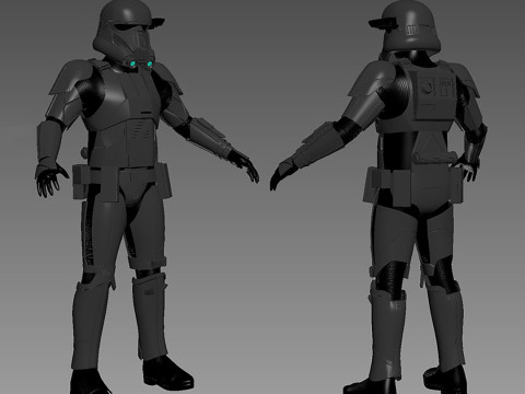 Death Trooper Full Armor from Star Wars Ready to Print 3D 打印模型