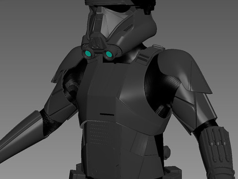 Death Trooper Full Armor from Star Wars Ready to Print 3D Print Model