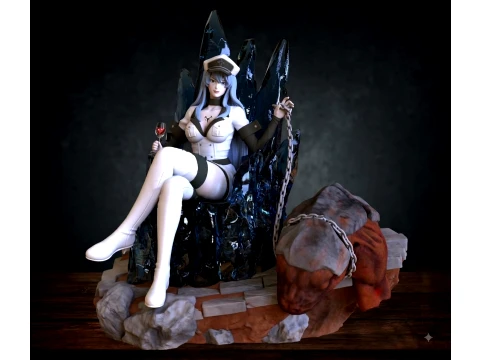 Esdeath - Akame Ga Kill 3D afdrukbare bestanden 3D printmodel