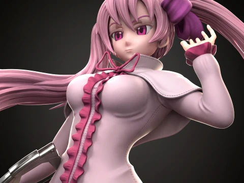 광산 - Akame Ga Kill 3D 인쇄 가능 파일 3D 프린트 모델