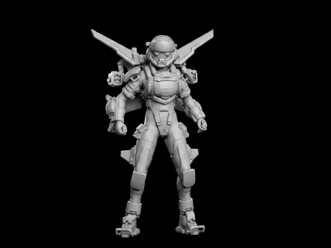 Apex Legends Valkyrie Figure 3D Printable Files 3D Print Model