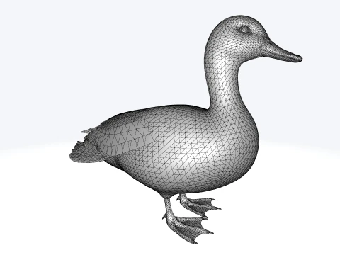 Mallard Duck Sculpture 3D Printable Model 3D Print Model