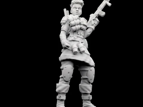 Apex Legends Bangalore Sculpture 3D Printable Model 3D Print Model