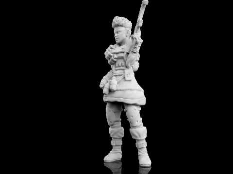 Apex Legends Bangalore Sculpture 3D Printable Model 3D Print Model