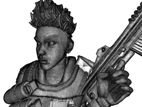 Apex Legends Bangalore Sculpture 3D Printable Model 3D Print Model