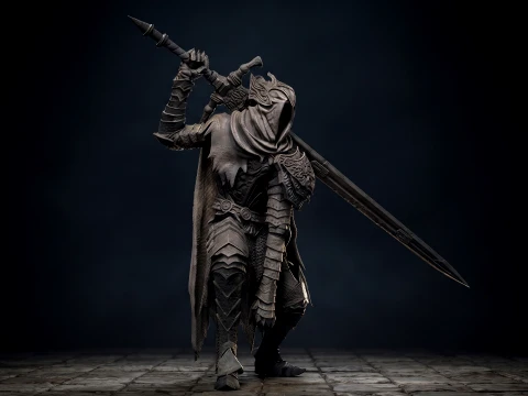 Artorias Dark Knight Figure 3D Printable Model 3D Print Model