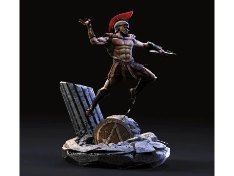 Odyssey Spartan Warrior Figure 3D Printable Model 3D Print Model