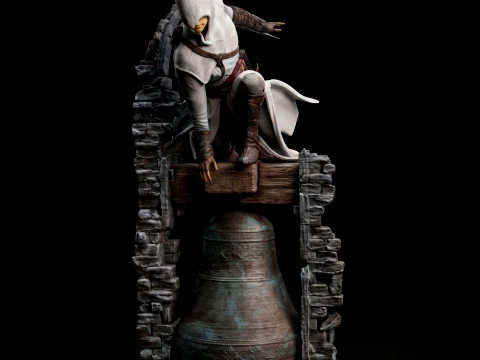 Altair Assassin Sculpture 3D Print Model 3D Print Model