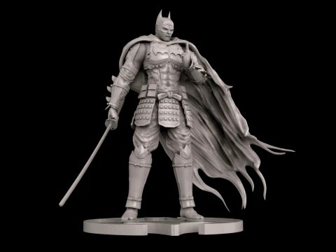 Samurai Batman Figure 3D Print Model 3D Print Model