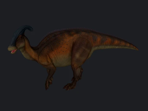 Parasaurolophus Dinosaur 3D Print Model 3D Print Model