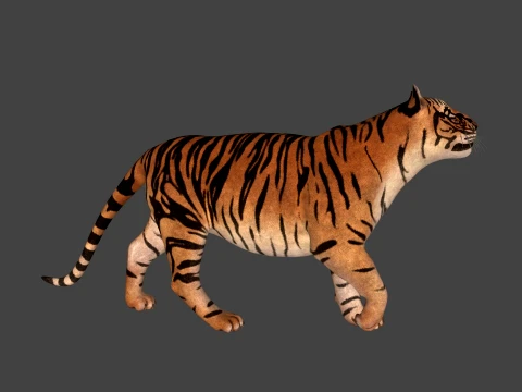 Realistic Tiger Sculpture 3D Print Model 3D Print Model