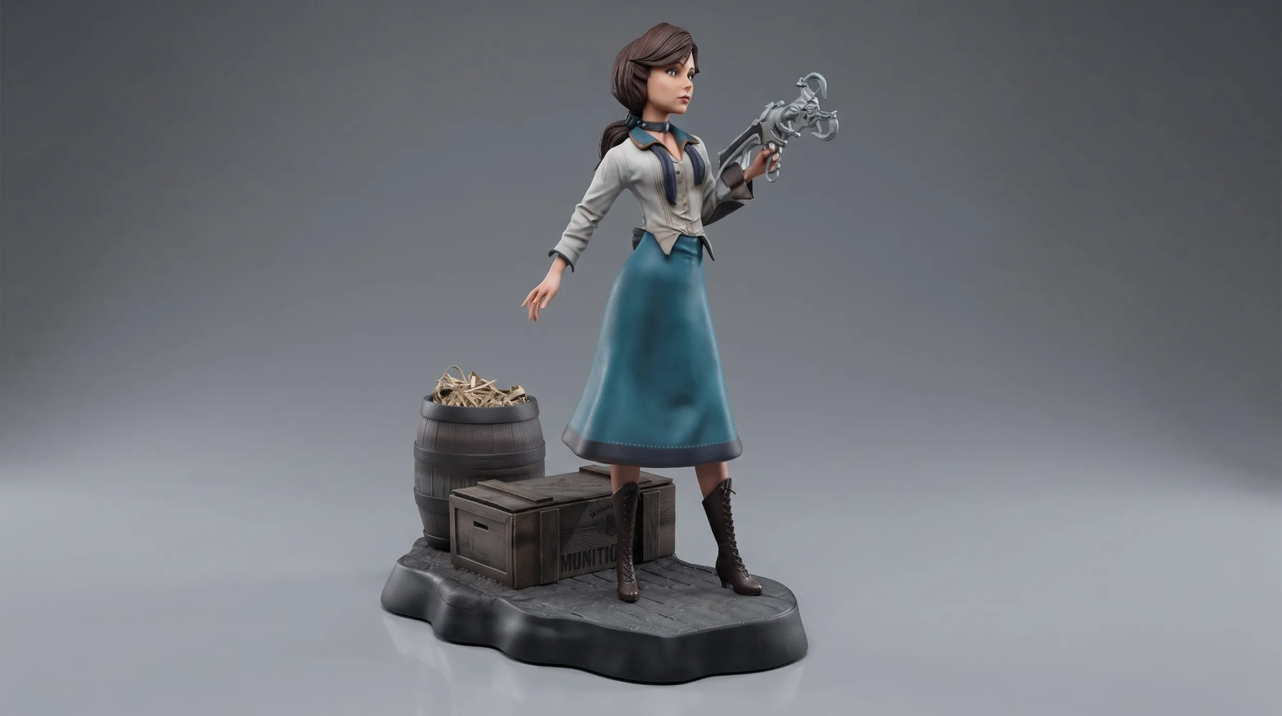 Elizabeth Bioshock Sculpture 3D Print Model 3D Print Model .c4d .max .obj .3ds .fbx .stl .blend 