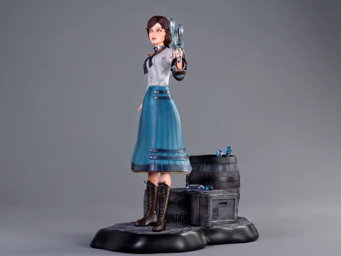 Elizabeth Bioshock Sculpture 3D Print Model 3D Print Model