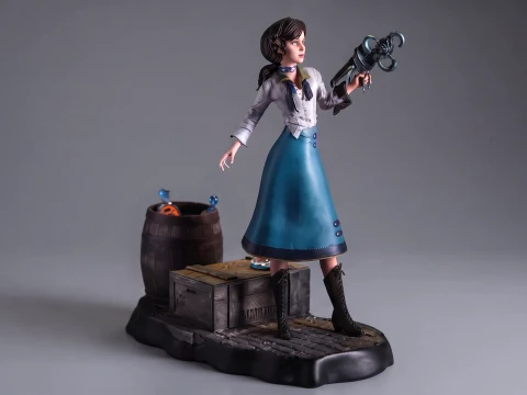 Elizabeth Bioshock Sculpture 3D Print Model 3D Print Model
