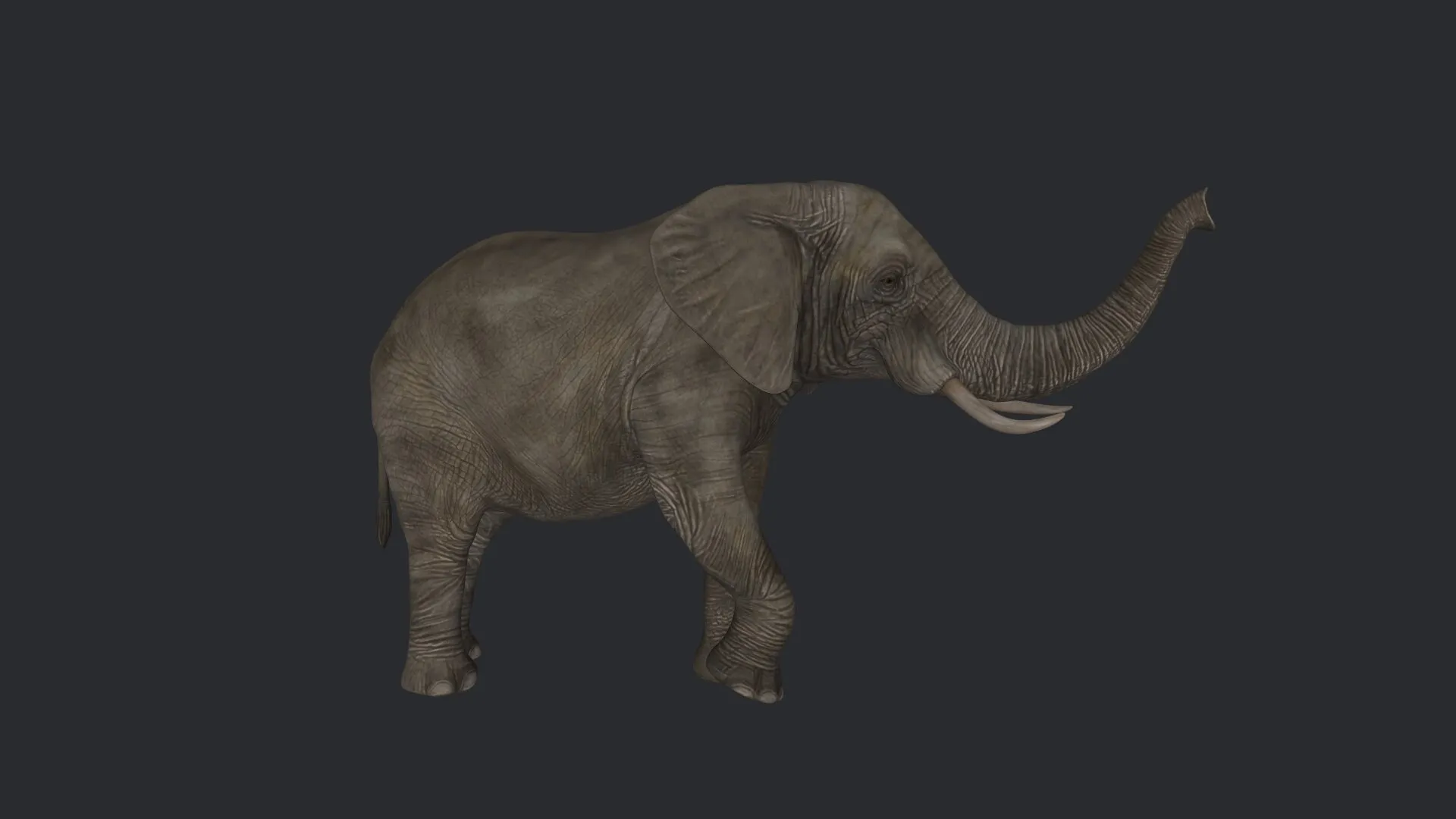 African Elephant Sculpture 3D Print Model 3D Print Model .c4d .max .obj .3ds .fbx .stl .blend