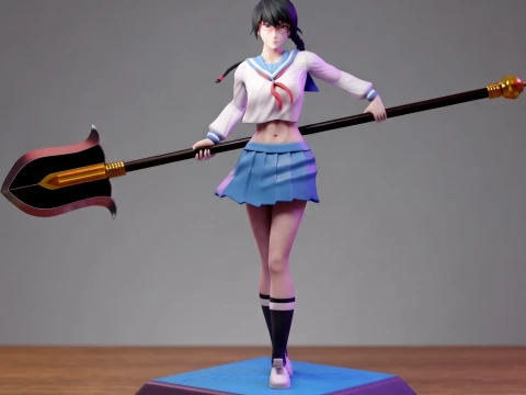 Lisa Yadomaru Sculpture 3D Print Model 3D Print Model
