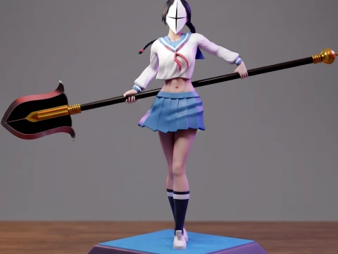 Lisa Yadomaru Sculpture 3D Print Model 3D Print Model