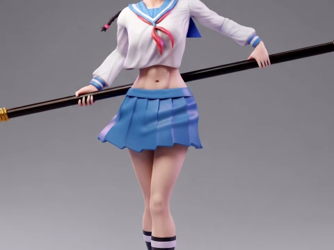 Lisa Yadomaru Sculpture 3D Print Model 3D Print Model