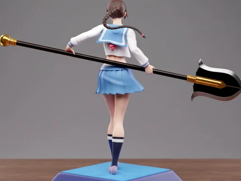 Lisa Yadomaru Sculpture 3D Print Model 3D Print Model