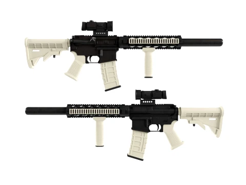 Spikes M4 Assault Rifle Modelo de Impressão 3D