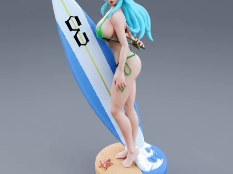 Bleach Nelliel Surfer Girls 3D Print Model 3D printmodel