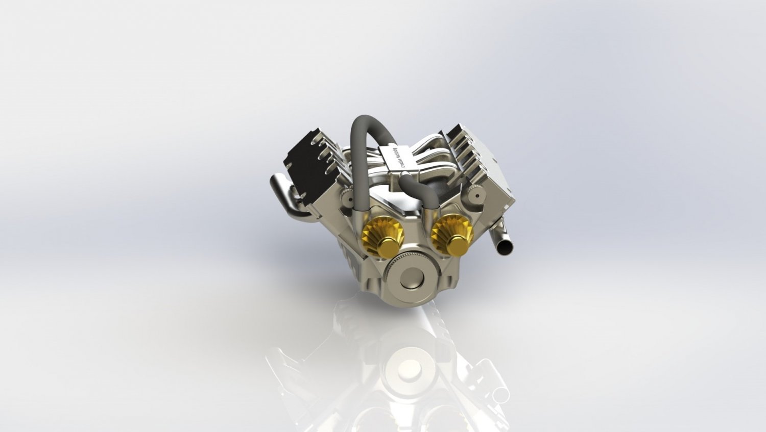V6 engine 3D Model in Machines 3DExport
