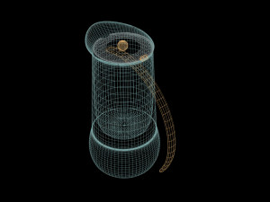 neapolitan coffee maker 3Dモデル