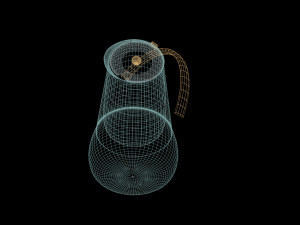 neapolitan coffee maker 3Dモデル