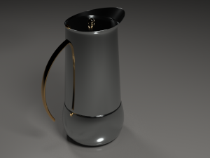 neapolitan coffee maker 3D Model
