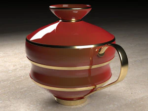 Jarr&oacute;n de cer&aacute;mica Modelo 3D