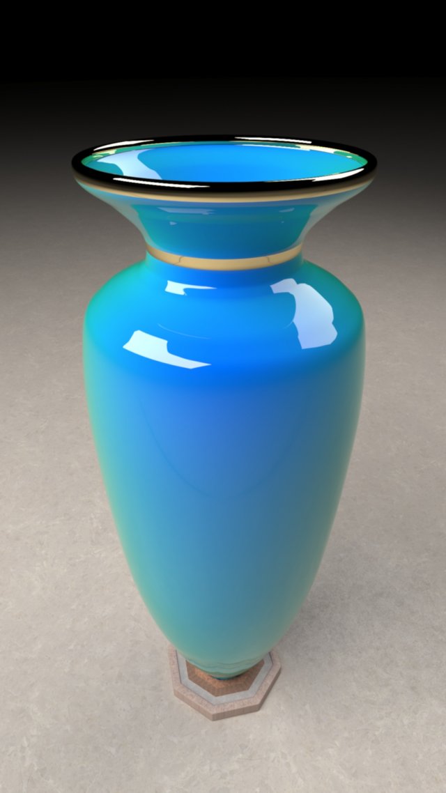 Ceramic vase 3D Model .c4d .max .obj .3ds .fbx .stl .blend