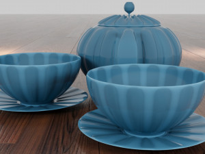 Tea set 3D Модель