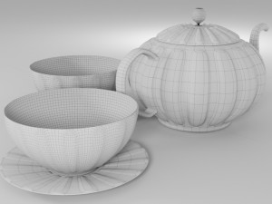 Tea set 3D Модель