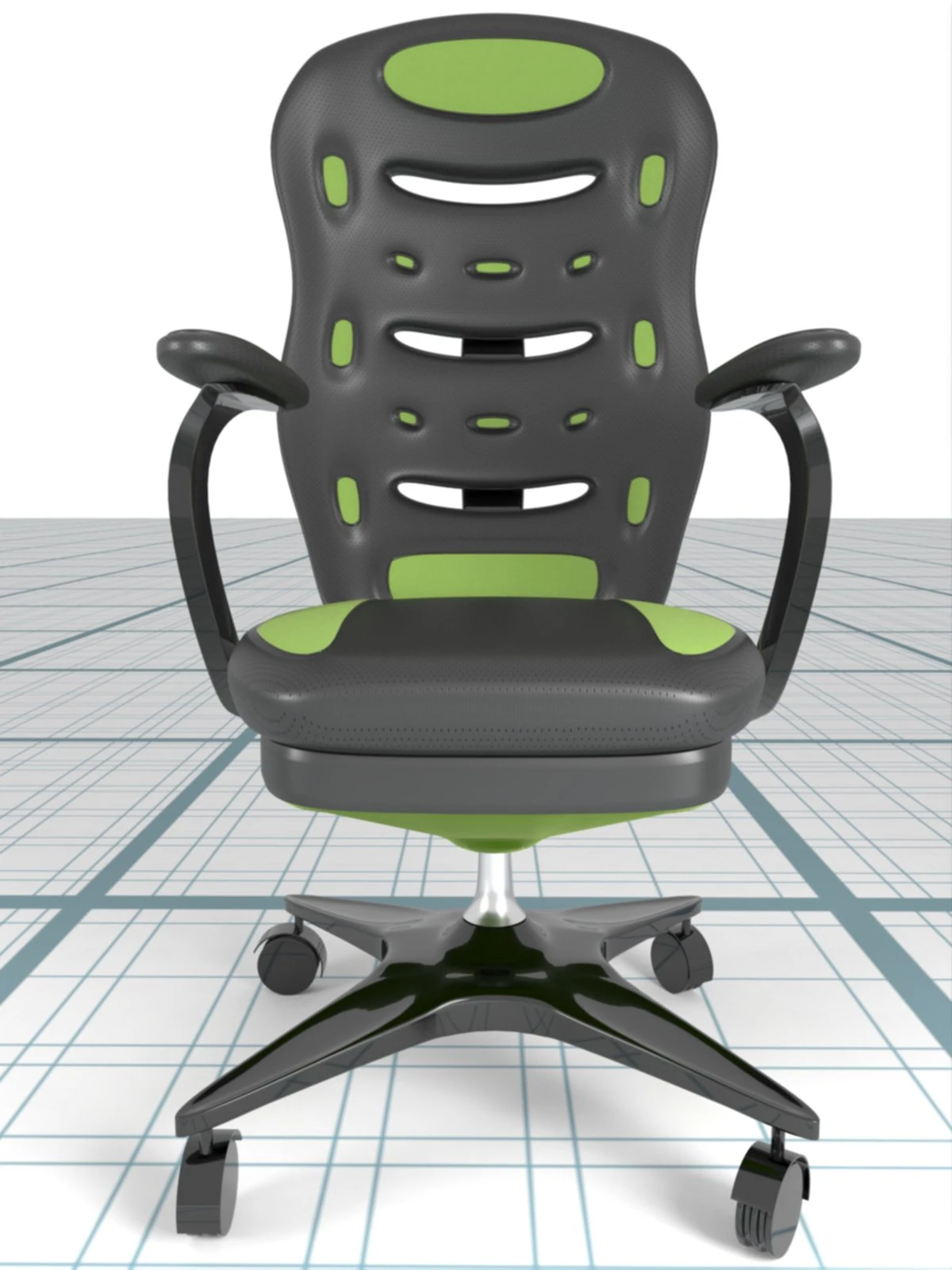 Gaming armchair 3D Model .c4d .max .obj .3ds .fbx .stl .blend 