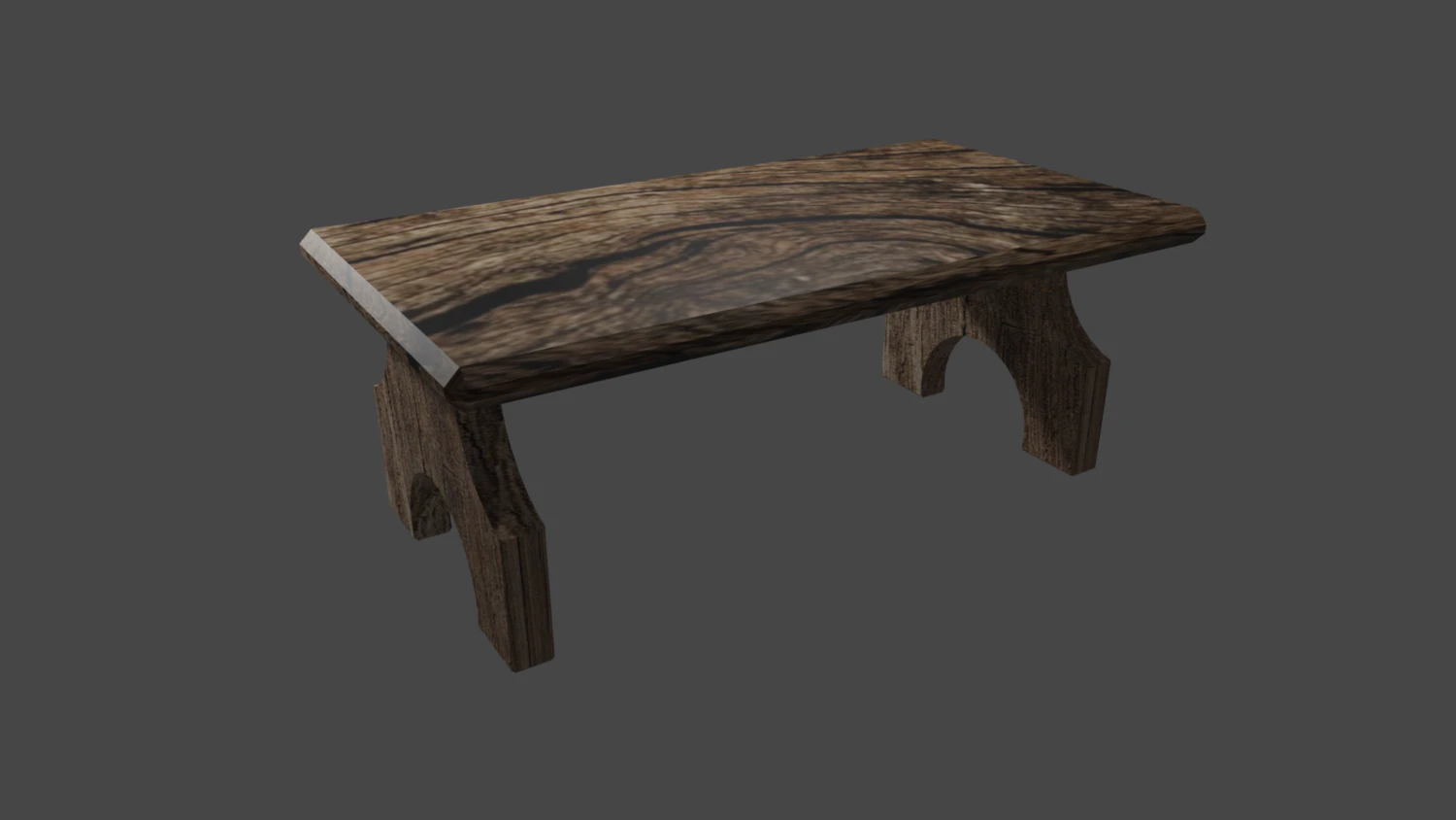 low poly table 3D Model .c4d .max .obj .3ds .fbx .stl .blend 