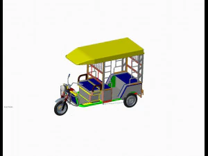 電子人力車 3Dモデル