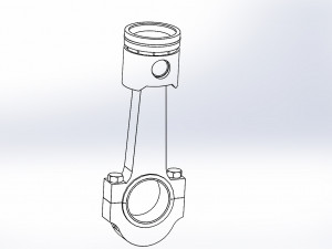 piston assembly 3D 모델