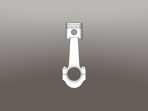 piston assembly Model 3D