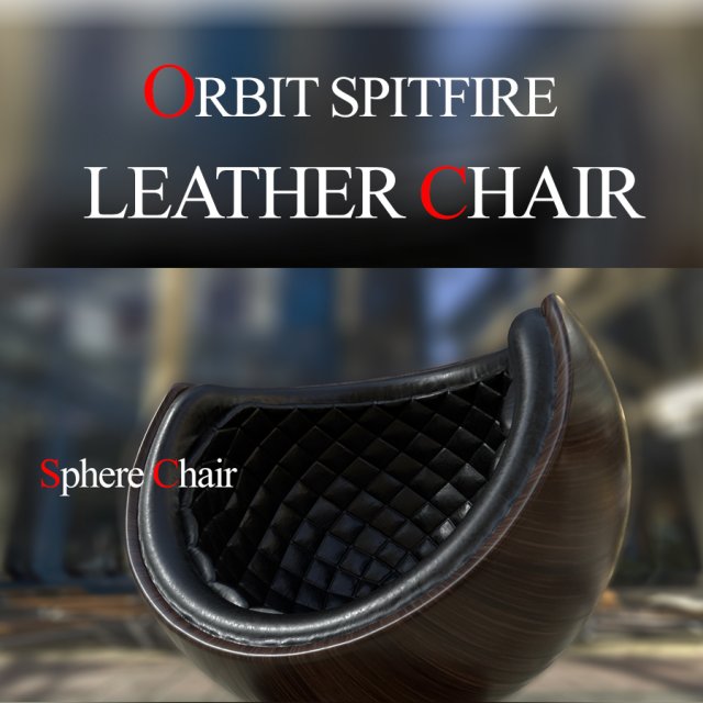 orbit spitfire leather chair 3D Model .c4d .max .obj .3ds .fbx .stl .blend 