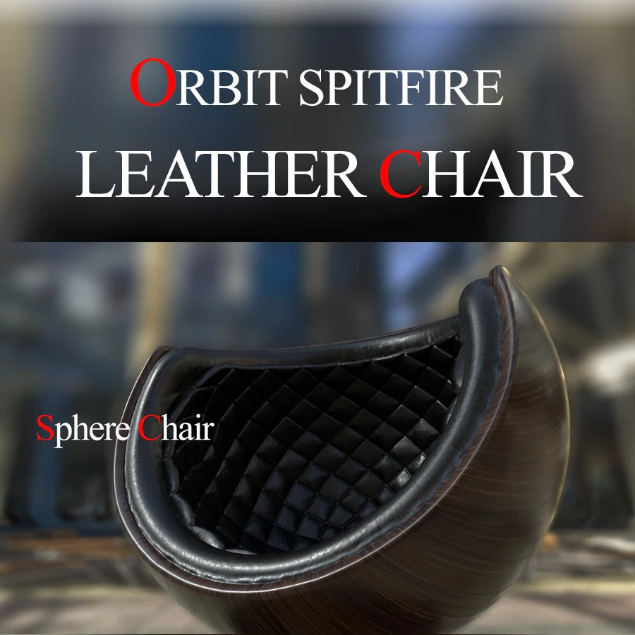 orbit spitfire leather chair 3D Model .c4d .max .obj .3ds .fbx .stl .blend