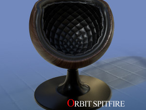 orbit spitfire leather chair 3D Model